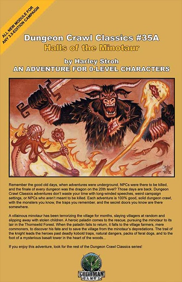 Dungeon Crawl Classics #35A: Halls Of The Minotaur 