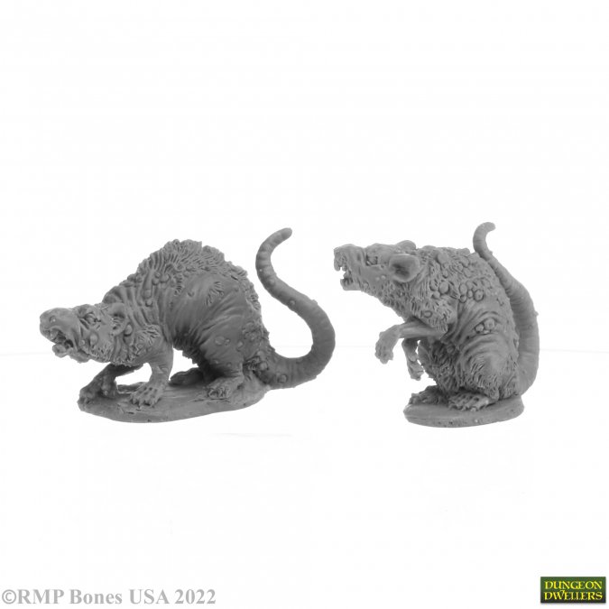 Dungeon Dwellers: BARROW RATS (2) 
