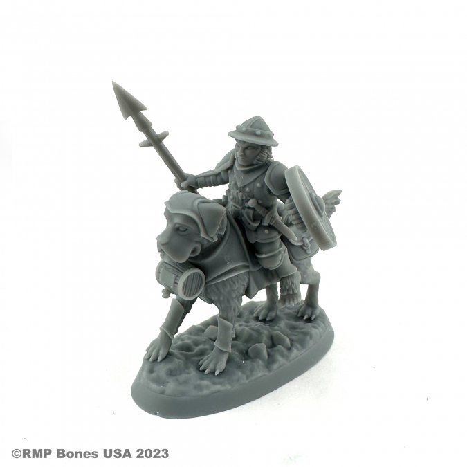 Dungeon Dwellers: Male Halfling Dog Rider 