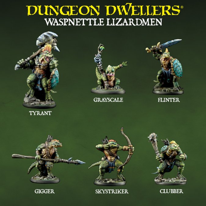 Dungeon Dwellers: Waspnettle Lizardmen 