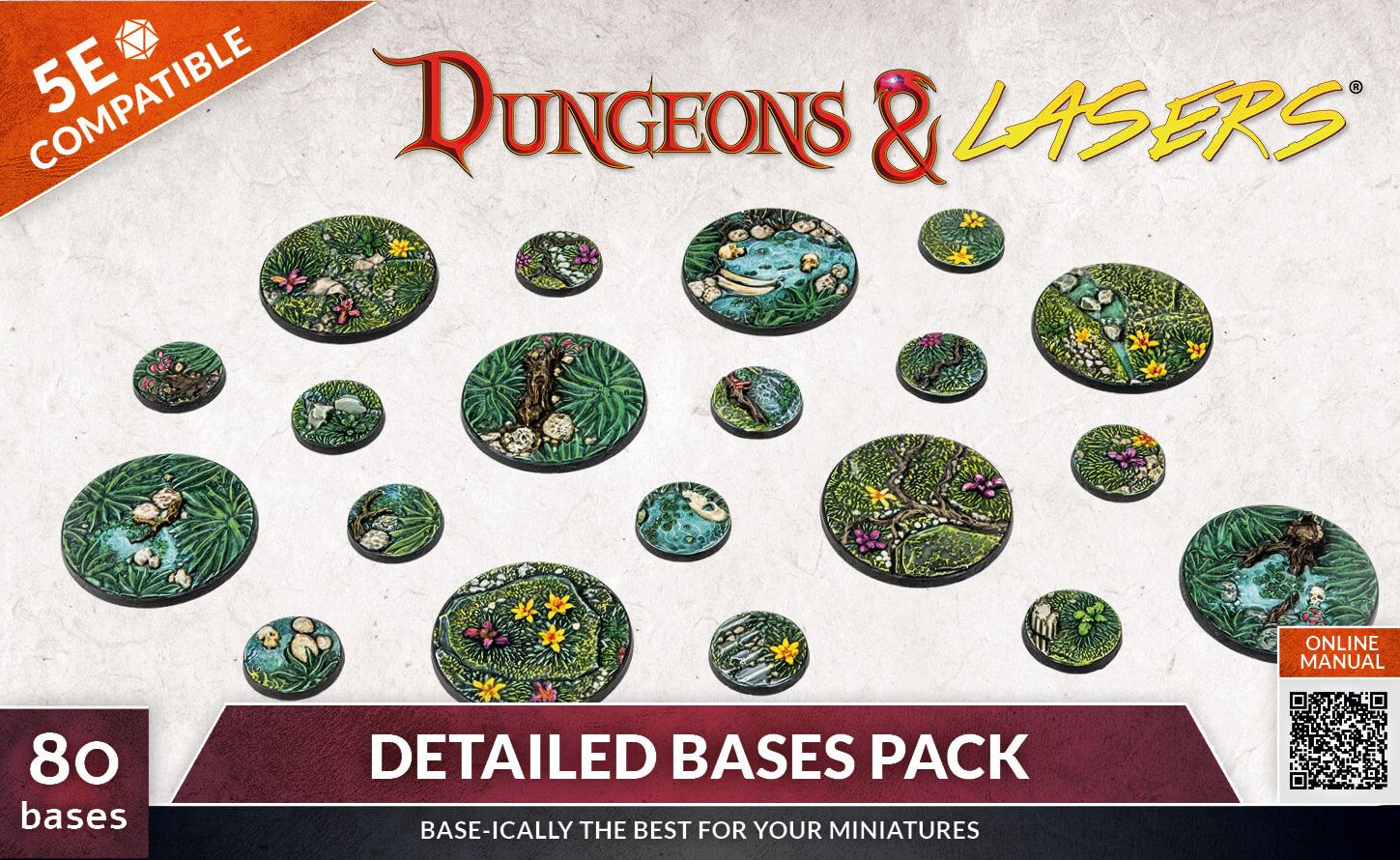 Dungeons & Lasers: Detailed Bases Pack 
