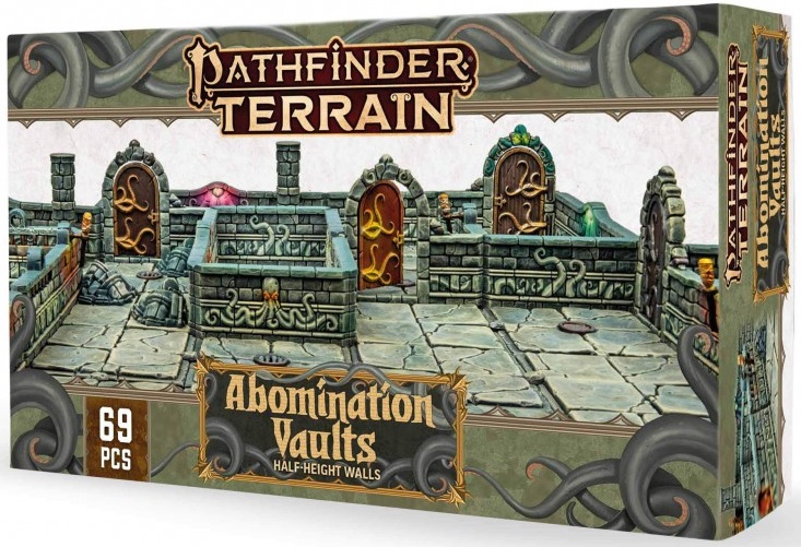 Dungeons & Lasers: Pathfinder Terrain: Abomination Vaults: Half-Height Walls 