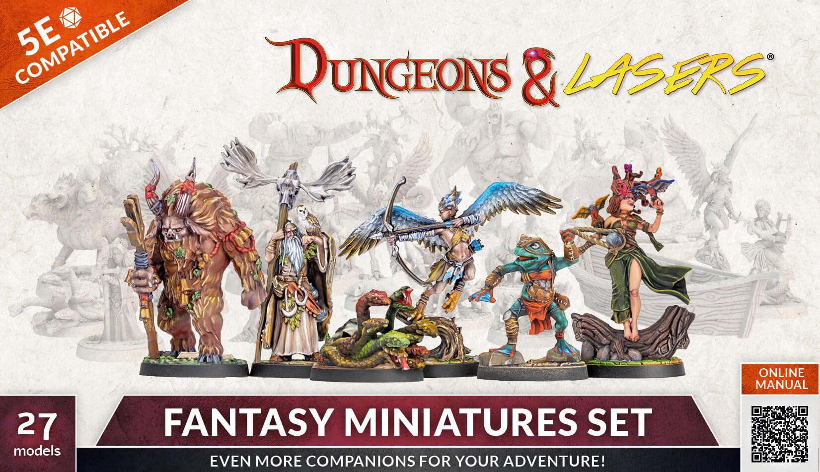 Dungeons & Lasers: Fantasy Miniature Set 