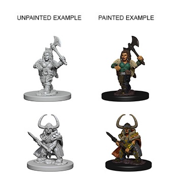 Dungeons & Dragons Nolzur’s Marvelous Miniatures: Dwarf Barbarian (Female) 