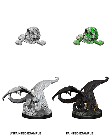 Dungeons & Dragons Nolzur’s Marvelous Miniatures: Black Dragon Wyrmling 
