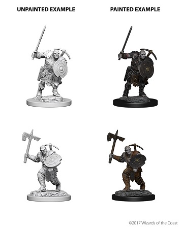 Dungeons & Dragons Nolzur’s Marvelous Miniatures: Earth Genasi Fighter (Male) 