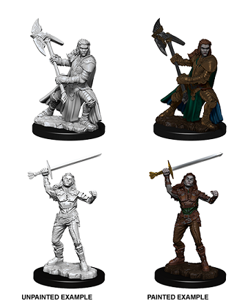 Dungeons & Dragons Nolzur’s Marvelous Miniatures: Half-Orc Fighter (Female) 