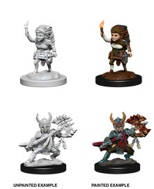 Dungeons & Dragons Nolzur’s Marvelous Miniatures: Halfing Fighter (Female) 
