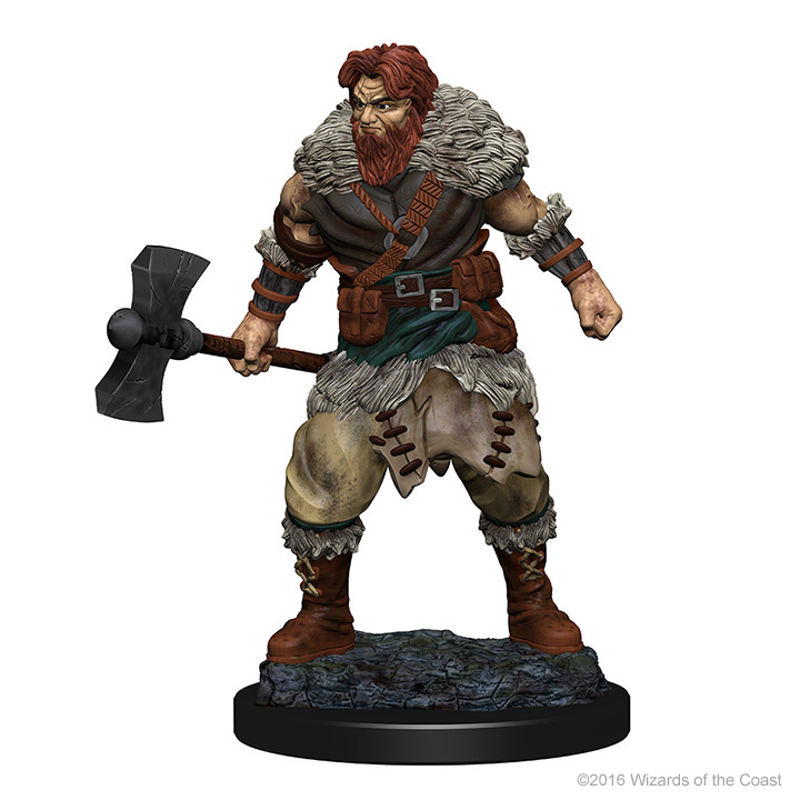 Dungeons & Dragons Nolzur’s Marvelous Miniatures: Human Barbarian (Male) 