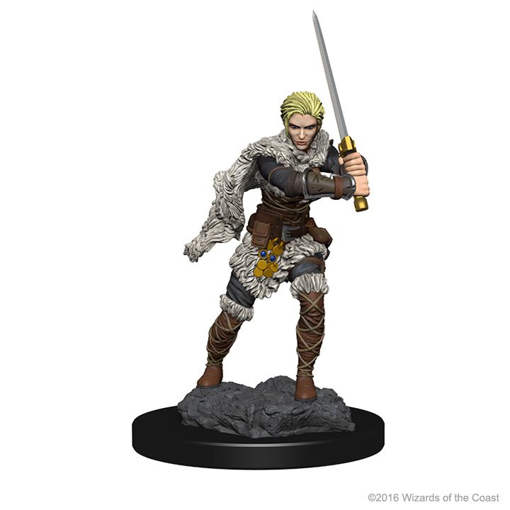Dungeons & Dragons Nolzur’s Marvelous Miniatures: Human Barbarian (Female) 