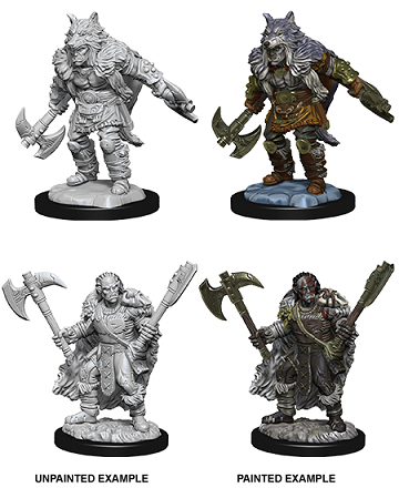 Dungeons & Dragons Nolzur’s Marvelous Miniatures: Male Half-Orc Barbarian  
