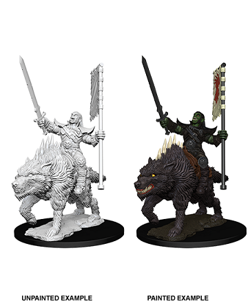 Pathfinder Deep Cuts: Orc On Dire Wolf 