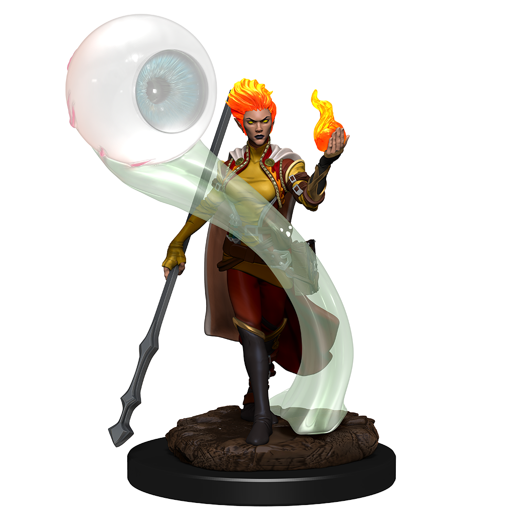 Dungeons & Dragons Premium Figures: FIRE GENASI WIZARD FEMALE 