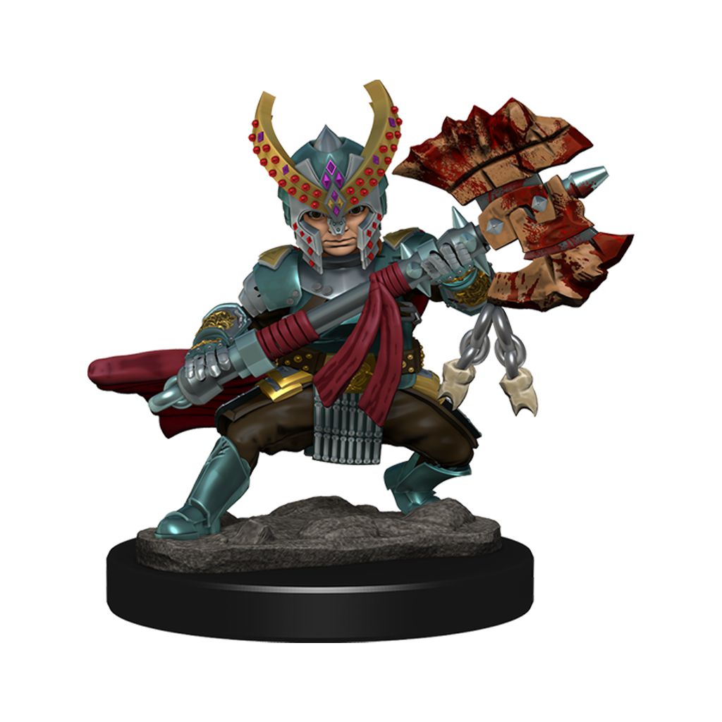 Dungeons & Dragons: Icons of the Realms: Premium Figures: HALFLING FIGHTER FEMALE 