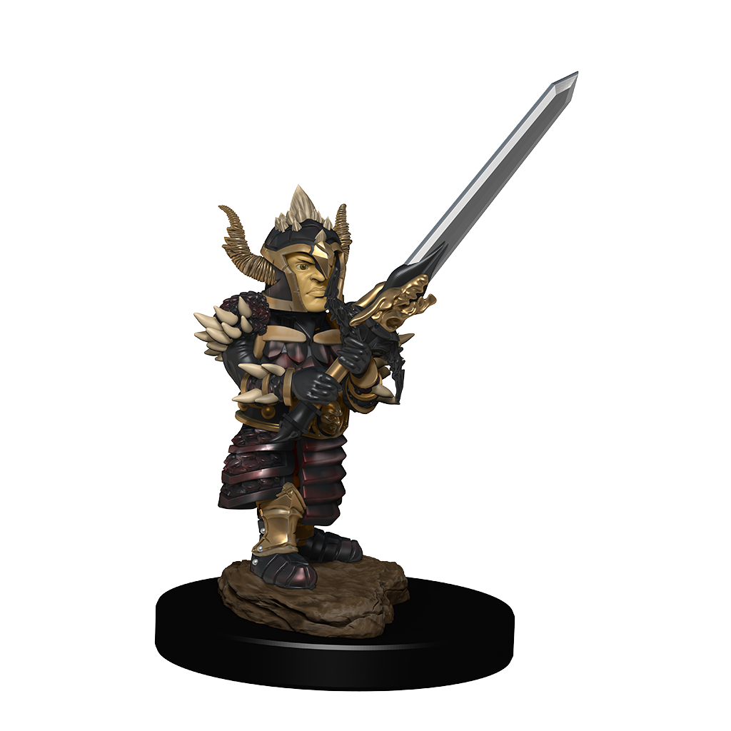 Dungeons & Dragons: Icons of the Realms: Premium Figures: HALFLING FIGHTER MALE 