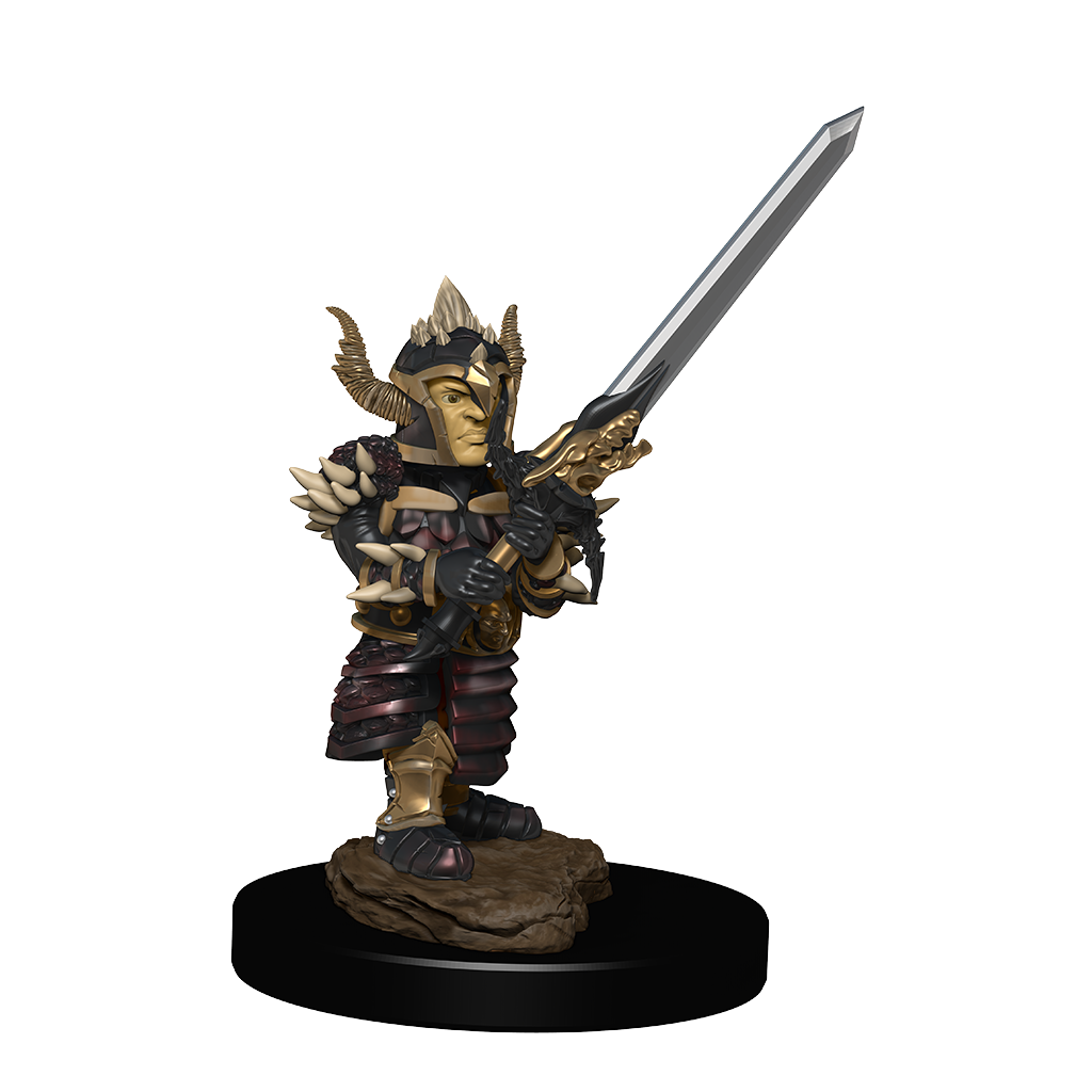 Dungeons & Dragons: Icons of the Realms: Premium Figures: HALFLING FIGHTER MALE 