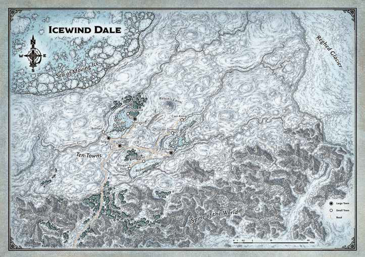 Dungeons & Dragons (5th Ed.): Icewind Dale Map 