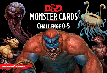 Dungeons & Dragons (5th Ed.):  MONSTER CARDS: CHALLENGE 0-5 