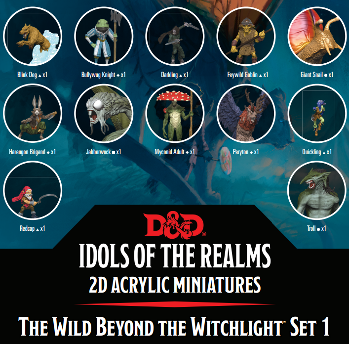 Dungeons & Dragons: Idols of the Realms: 2D Minis: Beyond Witchlight Set 1 