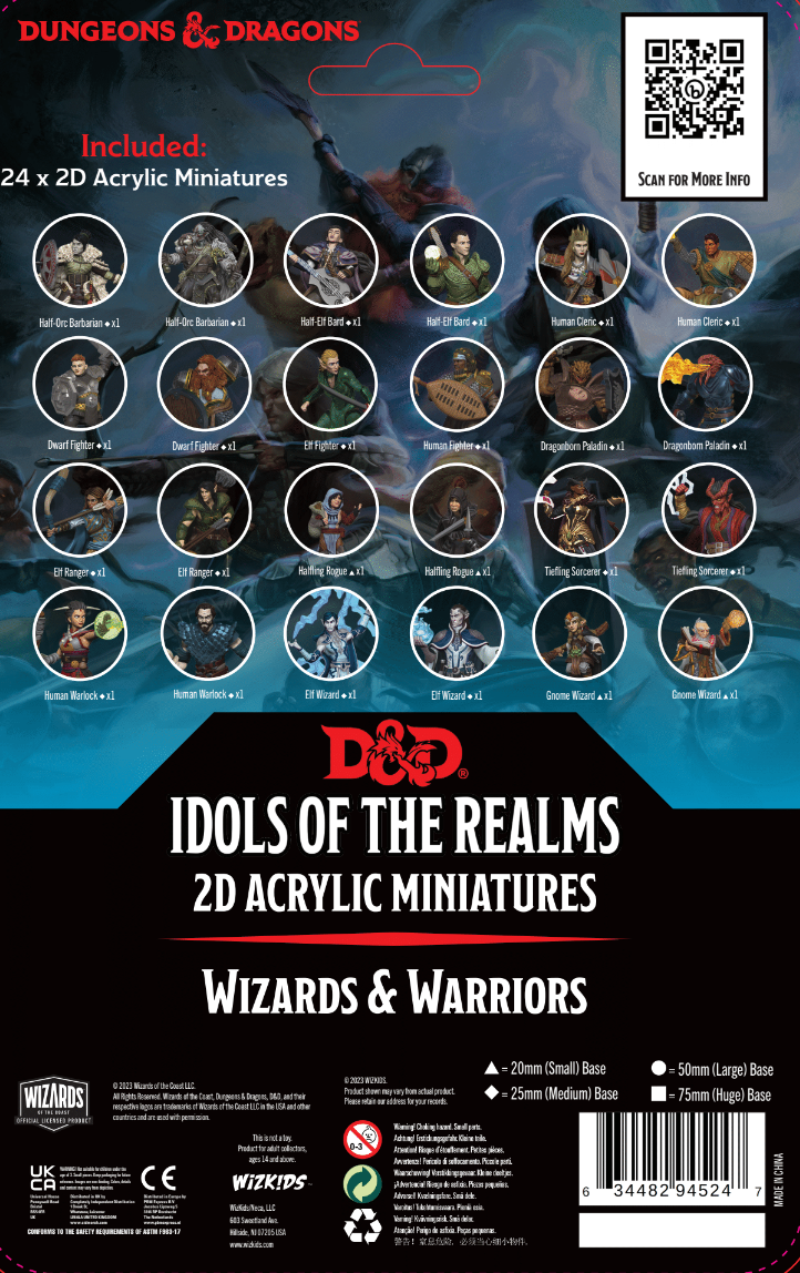Dungeons & Dragons: Idols of the Realms: 2D Minis: Wizards And Warriors 
