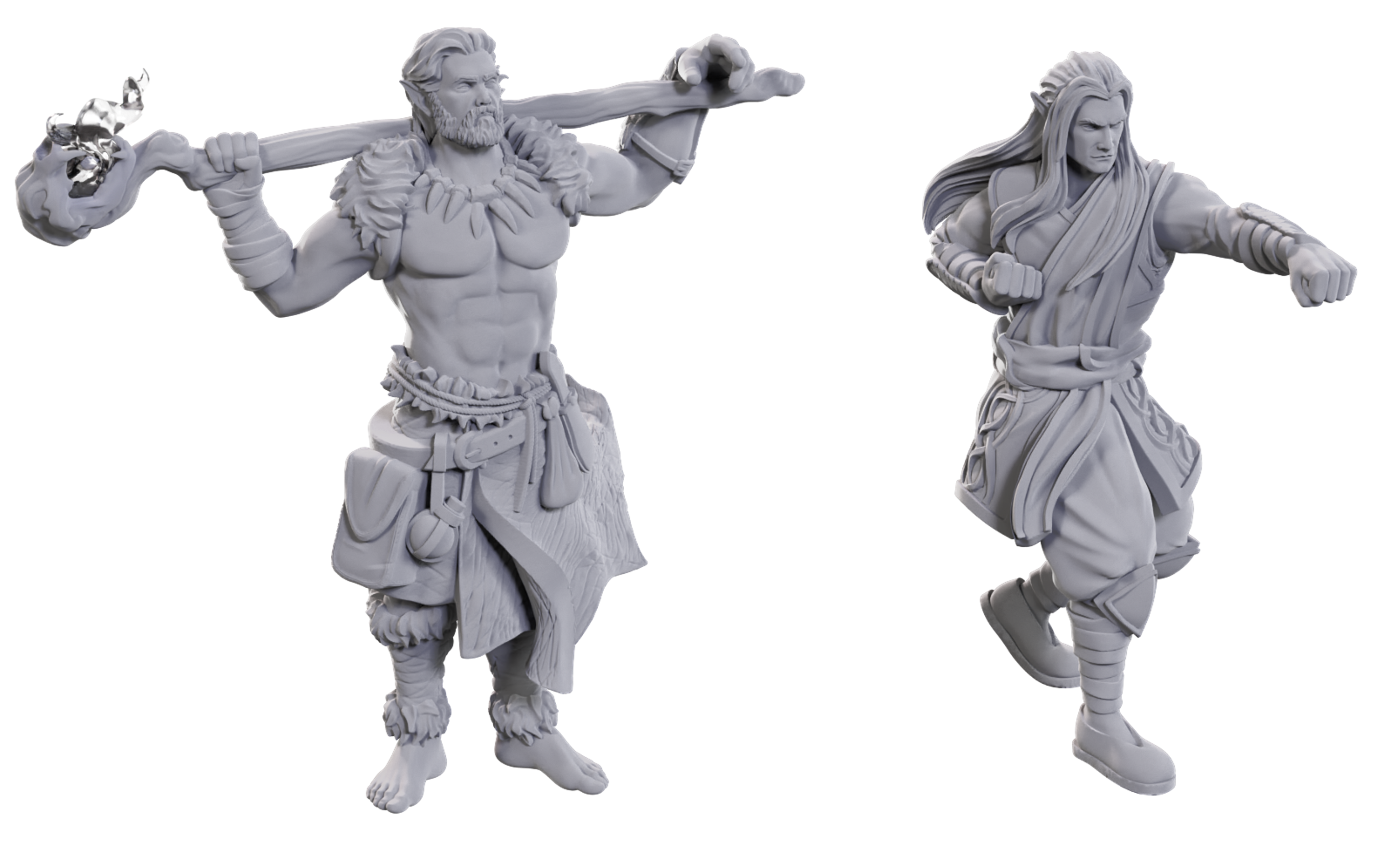 Dungeons & Dragons Nolzur’s Marvelous Miniatures: ARCHDRUID & MARTIAL ARTS ADEPT 