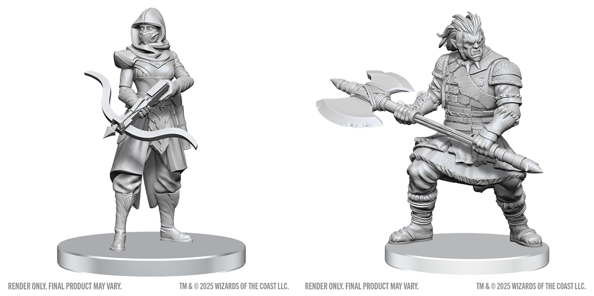 Dungeons & Dragons Nolzur’s Marvelous Miniatures: ASSASSIN & BERSERKER 
