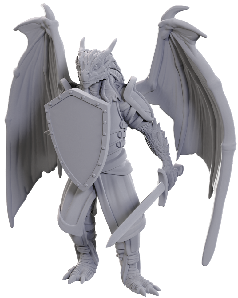 Dungeons & Dragons Nolzur’s Marvelous Miniatures: DRAGONBORN OF BAHAMUT 