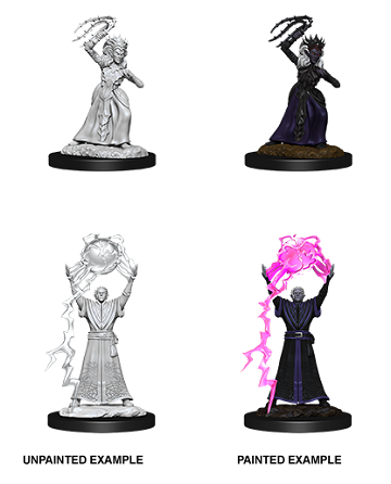 Dungeons & Dragons Nolzur’s Marvelous Miniatures: DROW MAGE/DROW PRIESTESS 