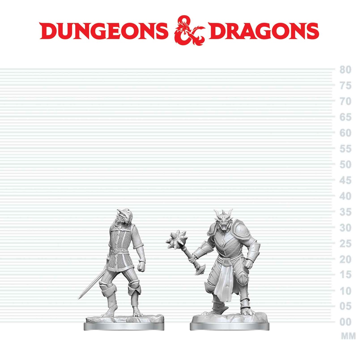Dungeons & Dragons Nolzur’s Marvelous Miniatures: Dragonborn Paladin & Dragonborn Squire 