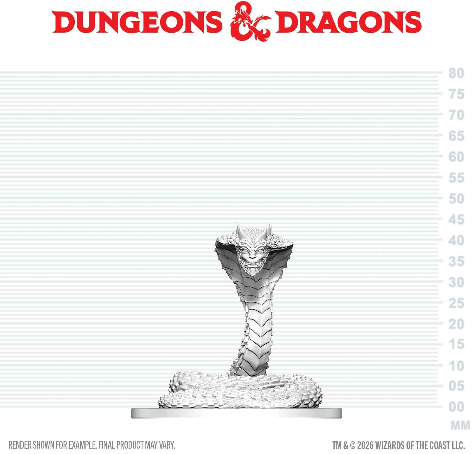 Dungeons & Dragons Nolzur’s Marvelous Miniatures: Guardian Naga 