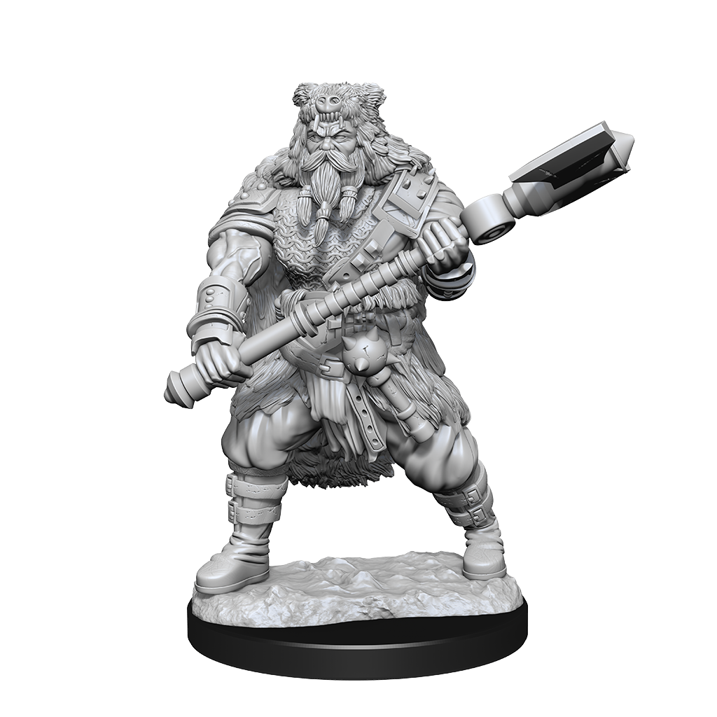 Dungeons & Dragons Nolzur’s Marvelous Miniatures: HUMAN BARBARIAN MALE 
