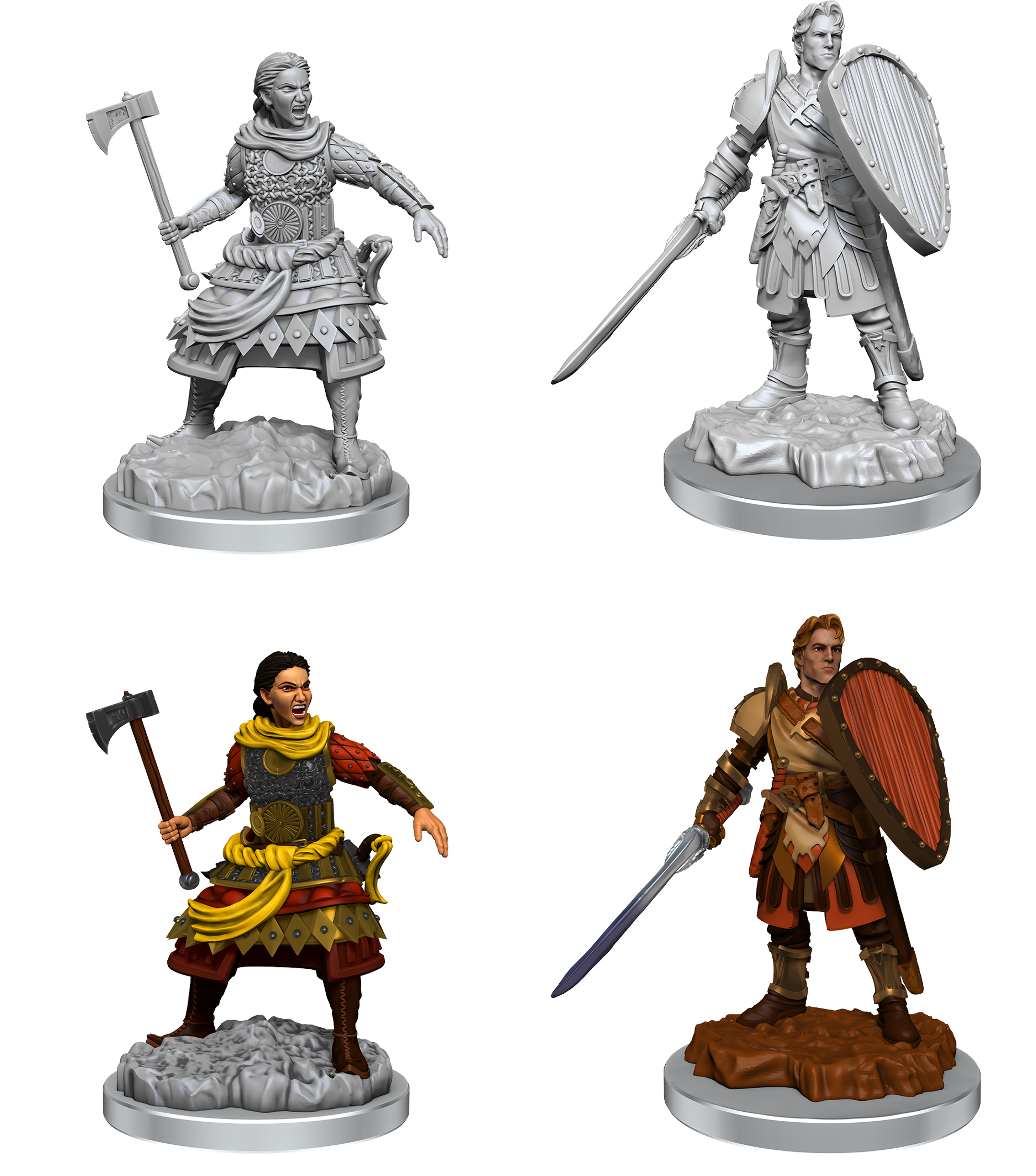 Dungeons & Dragons Nolzur’s Marvelous Miniatures: Human Fighters 