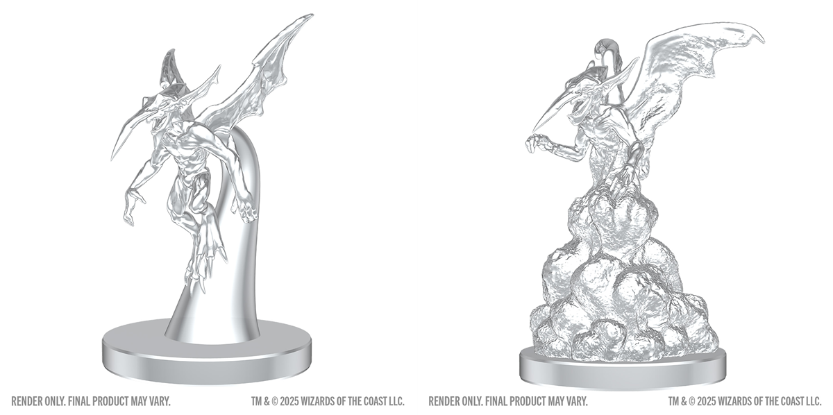 Dungeons & Dragons Nolzur’s Marvelous Miniatures: ICE MEPHIT & DUST MEPHIT 