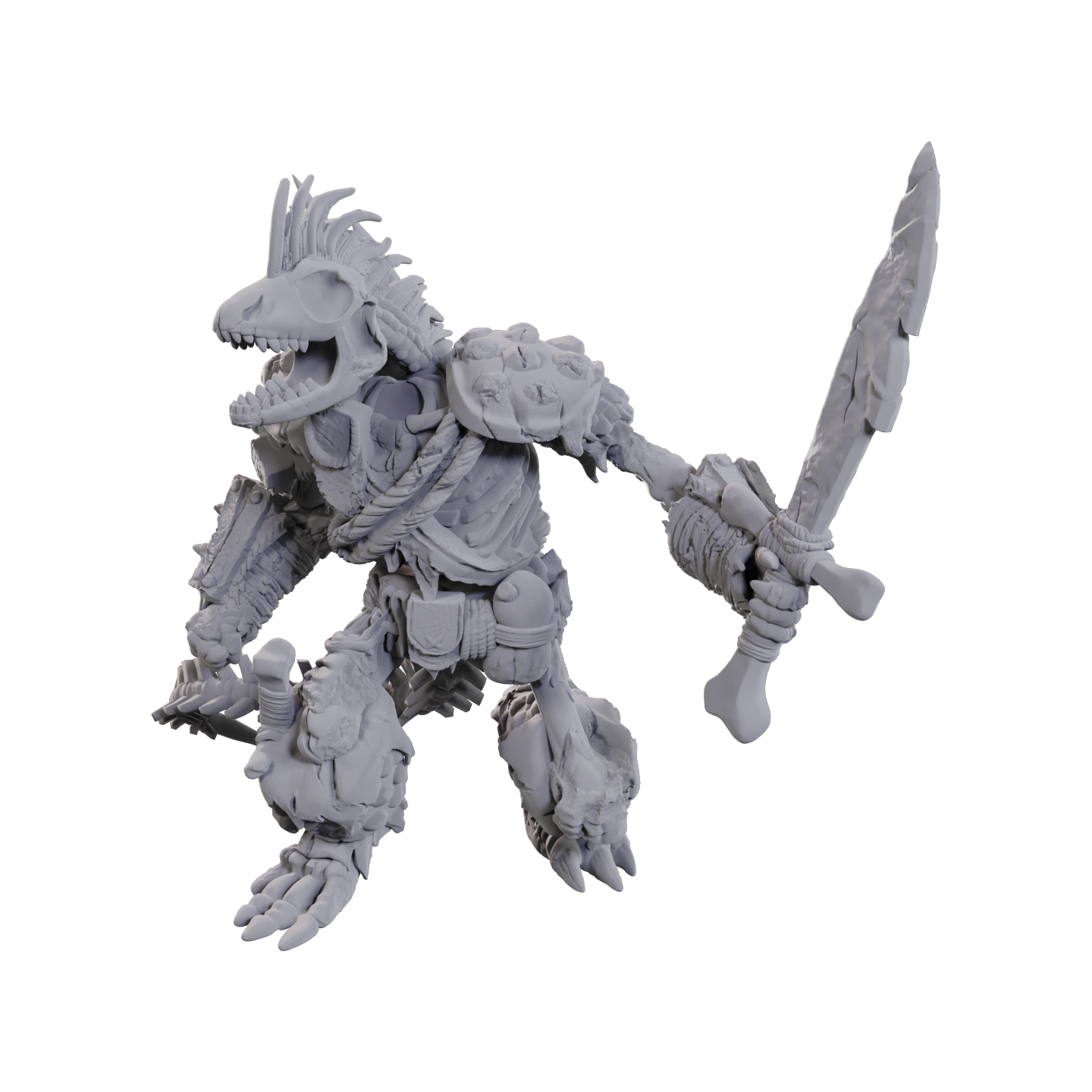 Dungeons & Dragons Nolzur’s Marvelous Miniatures: LIZARDFOLK SKELETON 