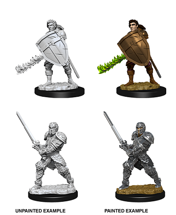 Dungeons & Dragons Nolzur’s Marvelous Miniatures: Human Fighter (Male) 
