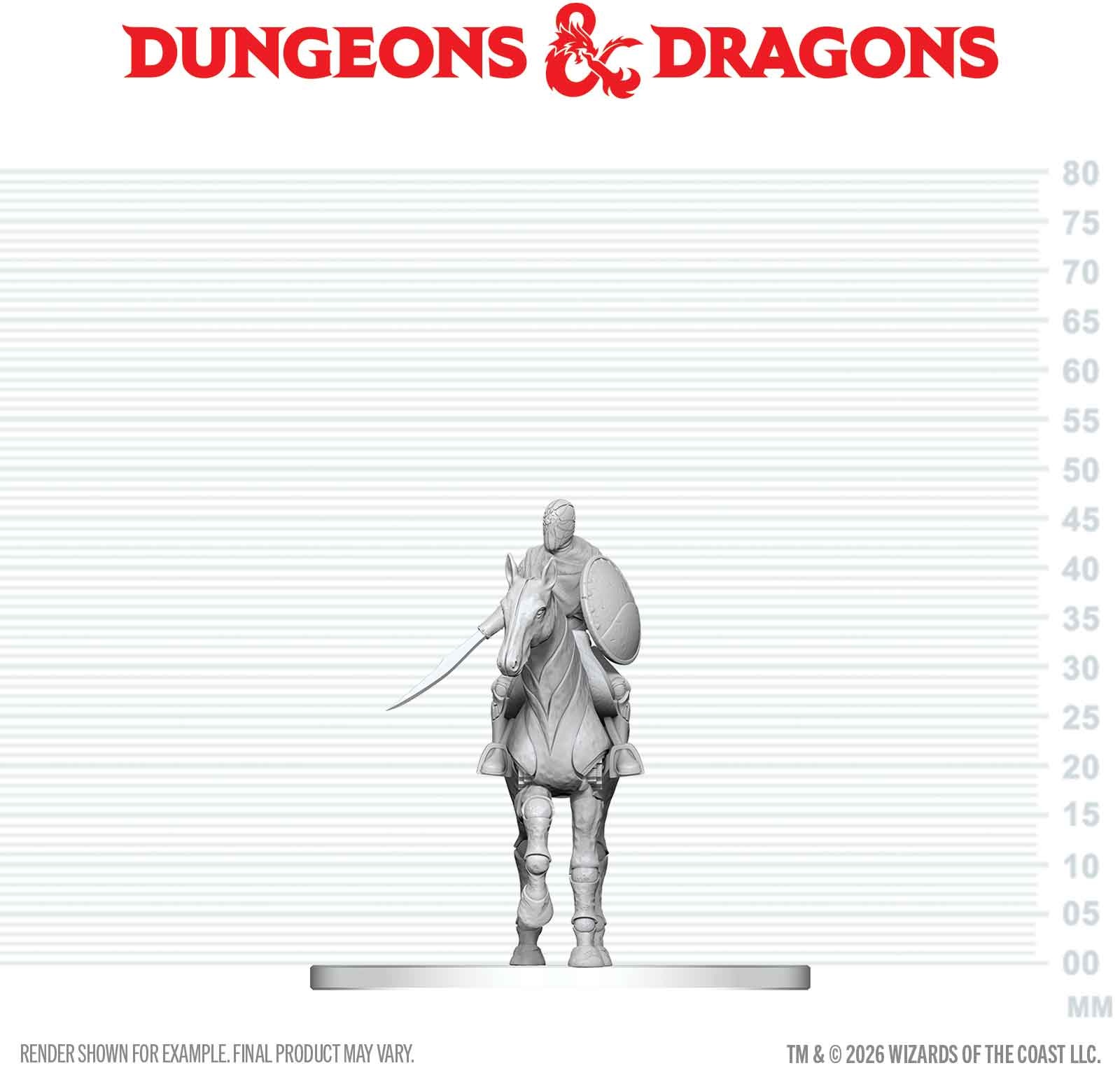 Dungeons & Dragons Nolzur’s Marvelous Miniatures: Nimblewright Steed with Rider 