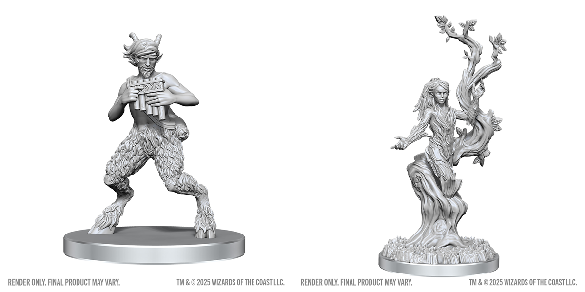 Dungeons & Dragons Nolzur’s Marvelous Miniatures: SATYR & DRYAD 