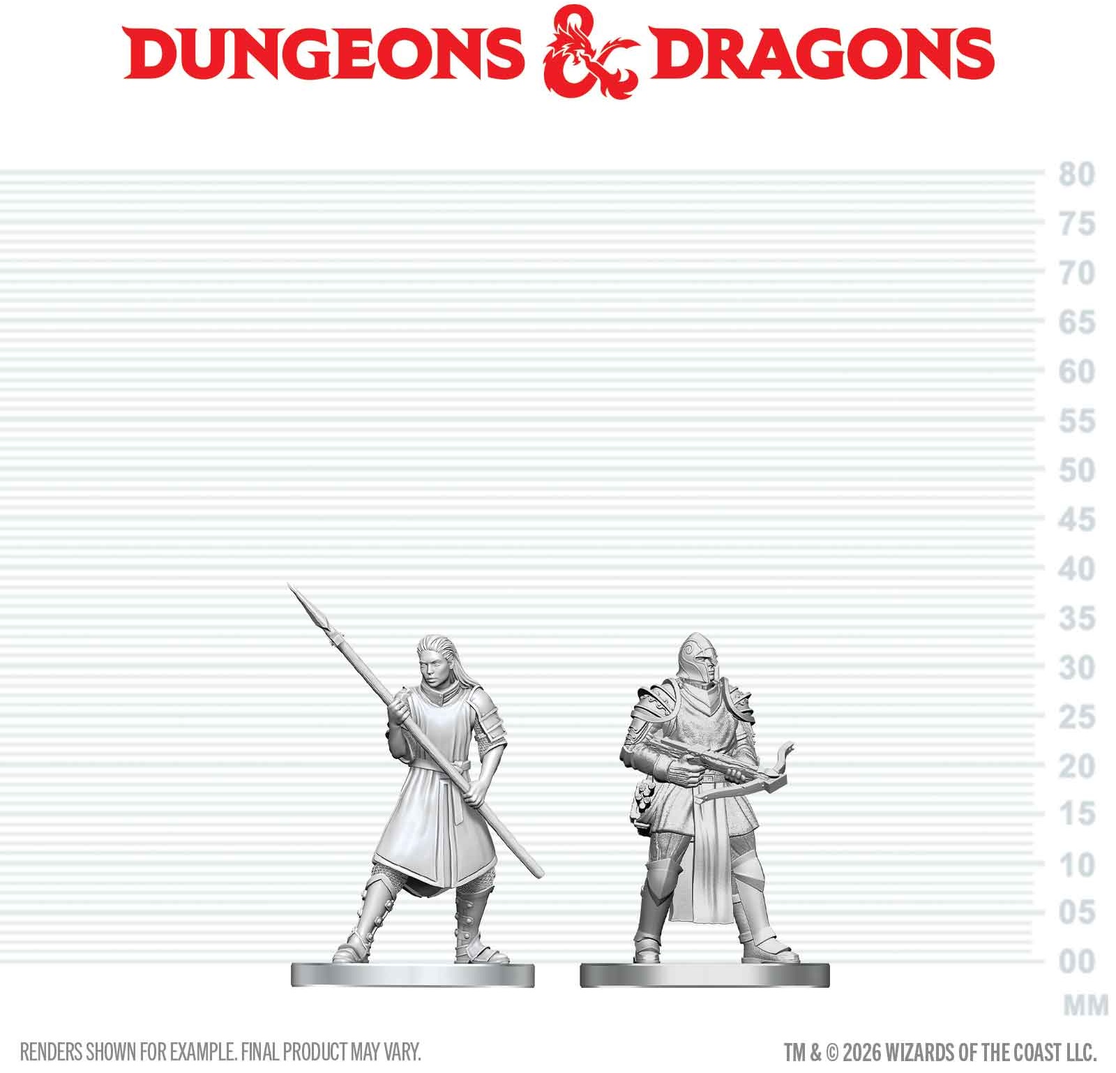 Dungeons & Dragons Nolzur’s Marvelous Miniatures: Town Guards 