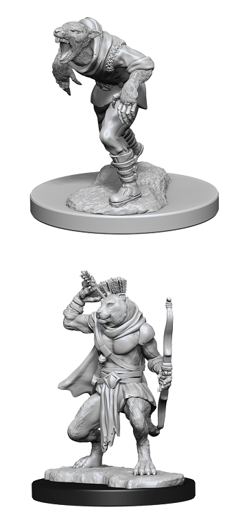 Dungeons & Dragons Nolzur’s Marvelous Miniatures: WERERAT AND WERETIGER 