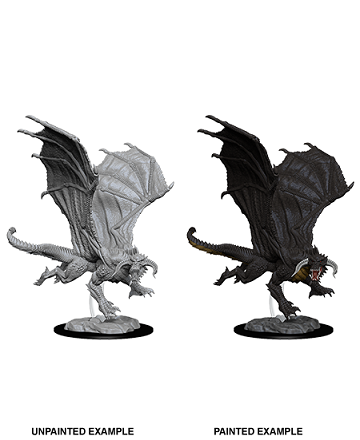 Dungeons & Dragons Nolzur’s Marvelous Miniatures: Young Black Dragon 