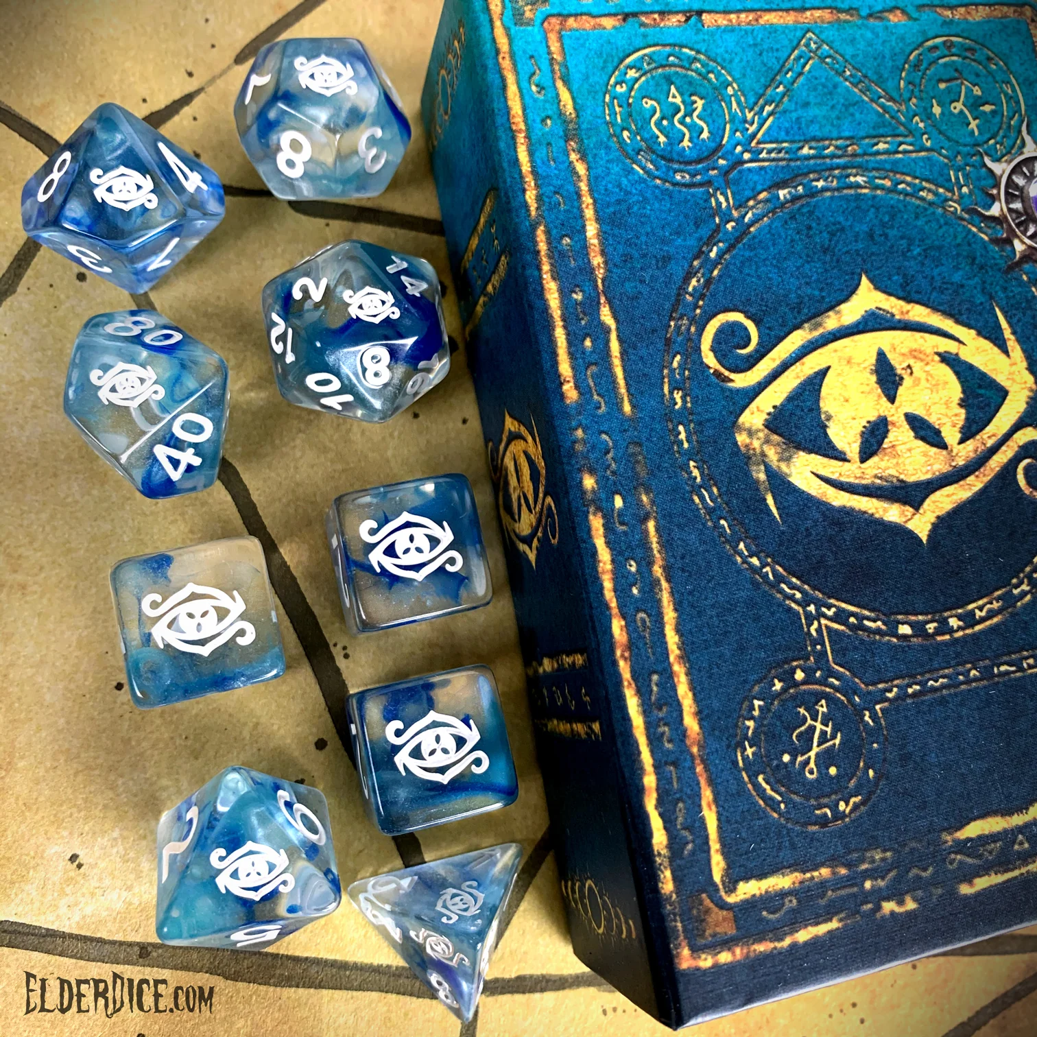 Elder Dice Polyhedral Set: Eye of Chaos: Supernova 