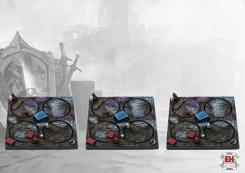 Elriks Hobbies: Conquest: Cursed Cathedrals: Infantry Bases 27mm (12 Units) 