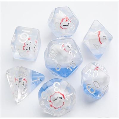 Embraced Series: Polar Bear: RPG Dice Set (7pcs) 