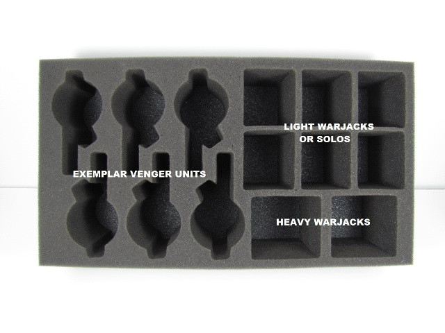 Battlefoam: Warmachine: The Protectorate of Menoth: Tray: Exemplar Vengers 