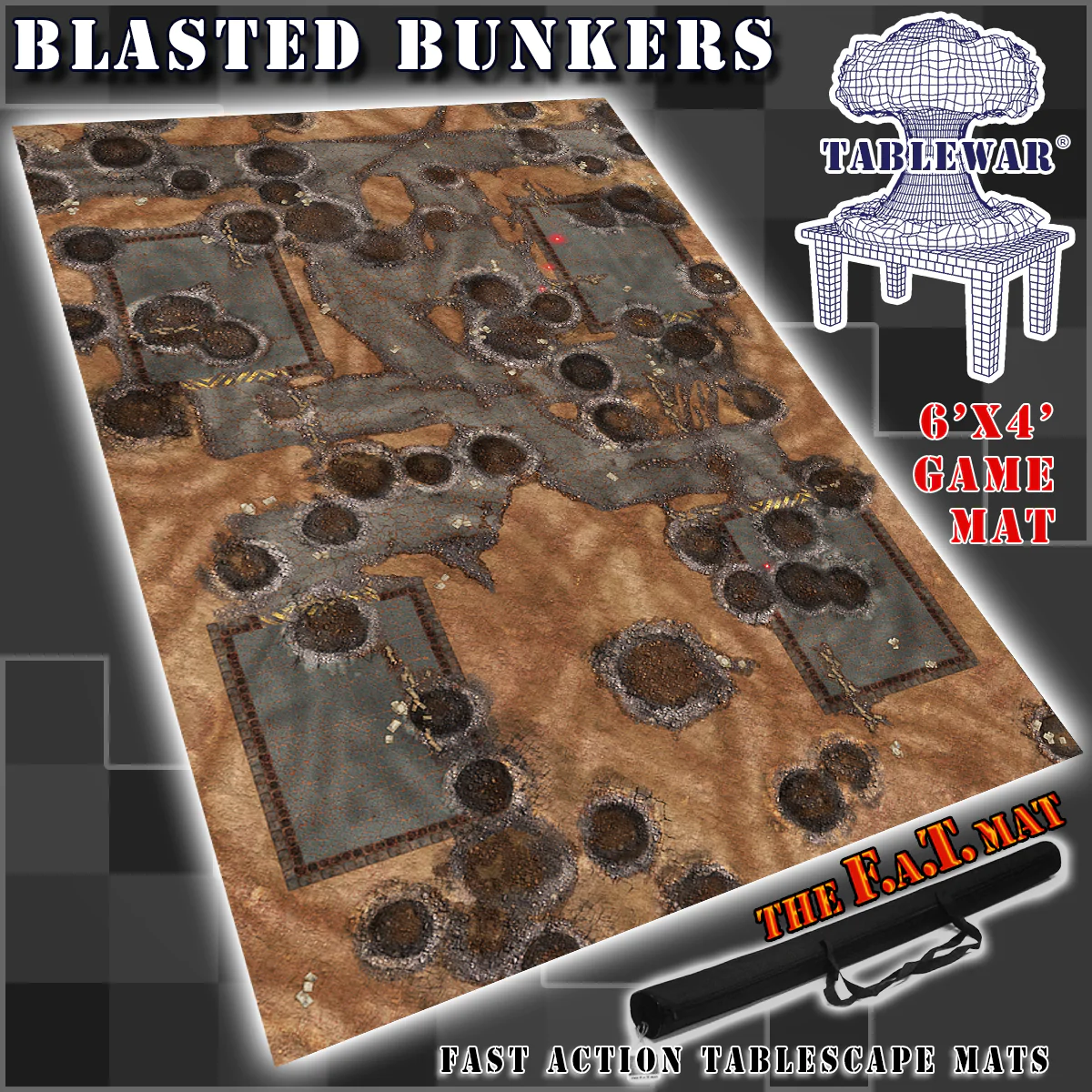 F.A.T. Mats: BLASTED BUNKERS 6 X 4 