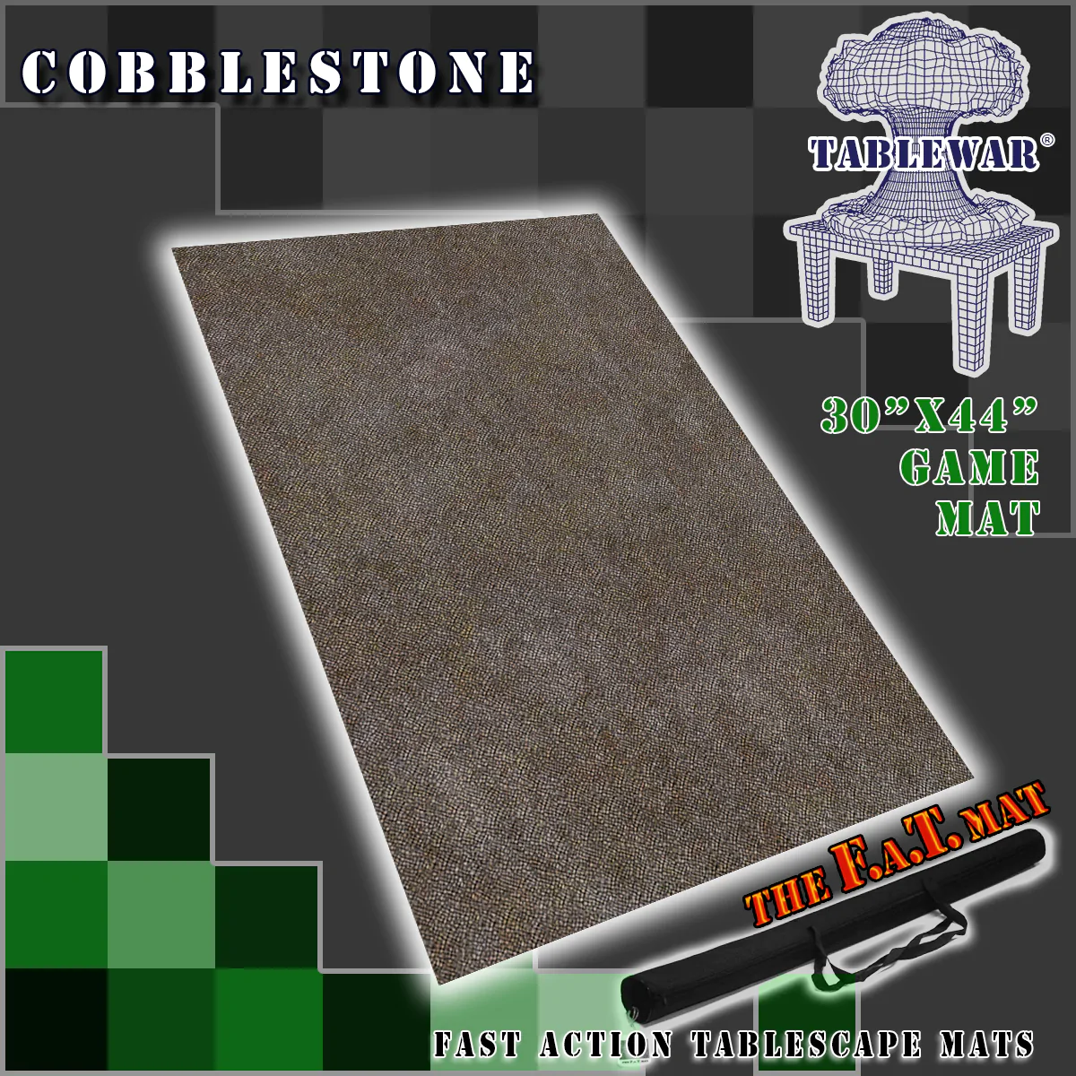 F.A.T. Mats: COBBLESTONE 30"X44" 