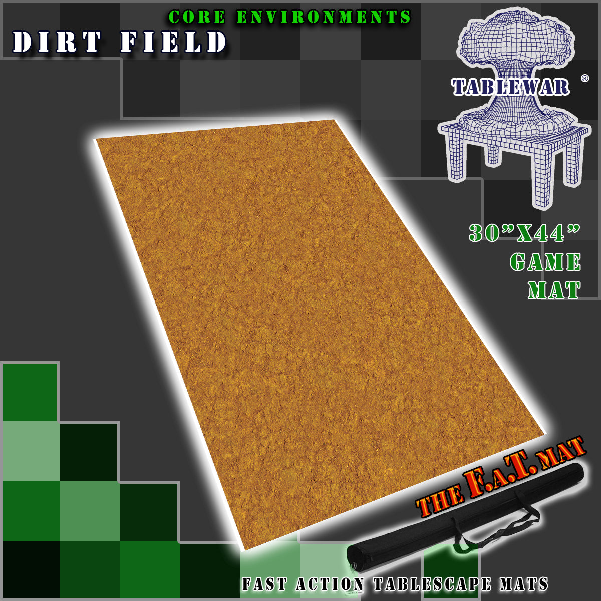 F.A.T. Mats: Core Environment Dirt Field 30"X44" 