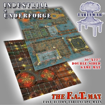 F.A.T. Mats: INDUSTRIAL + UNDERFORGE 30"X22" 