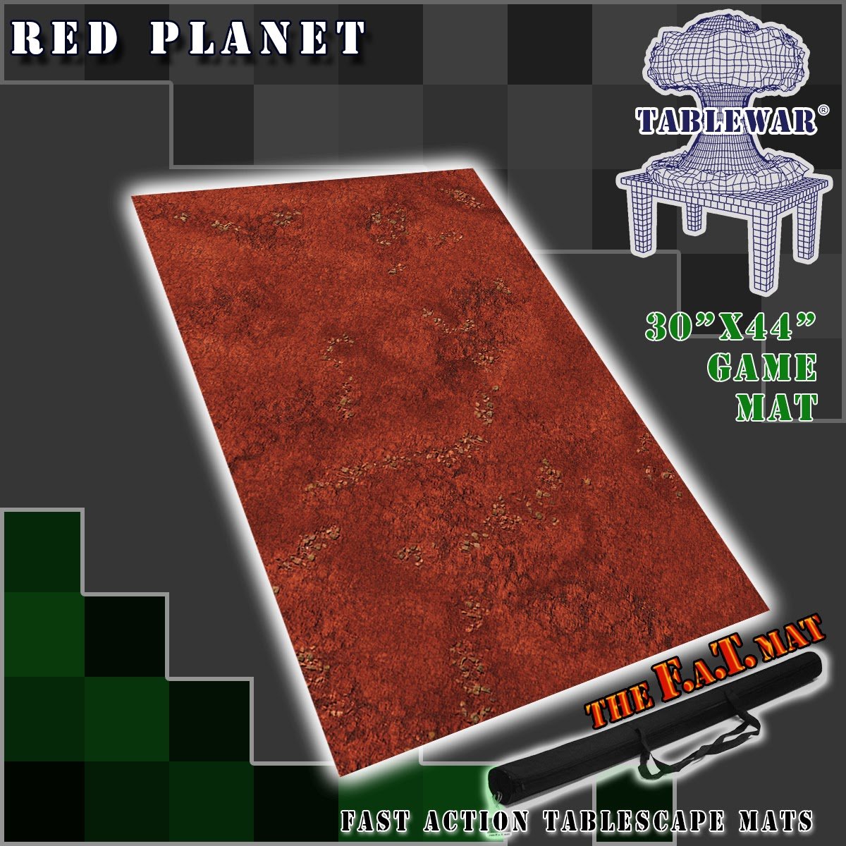 F.A.T. Mats: Red Planet 30"×44" 