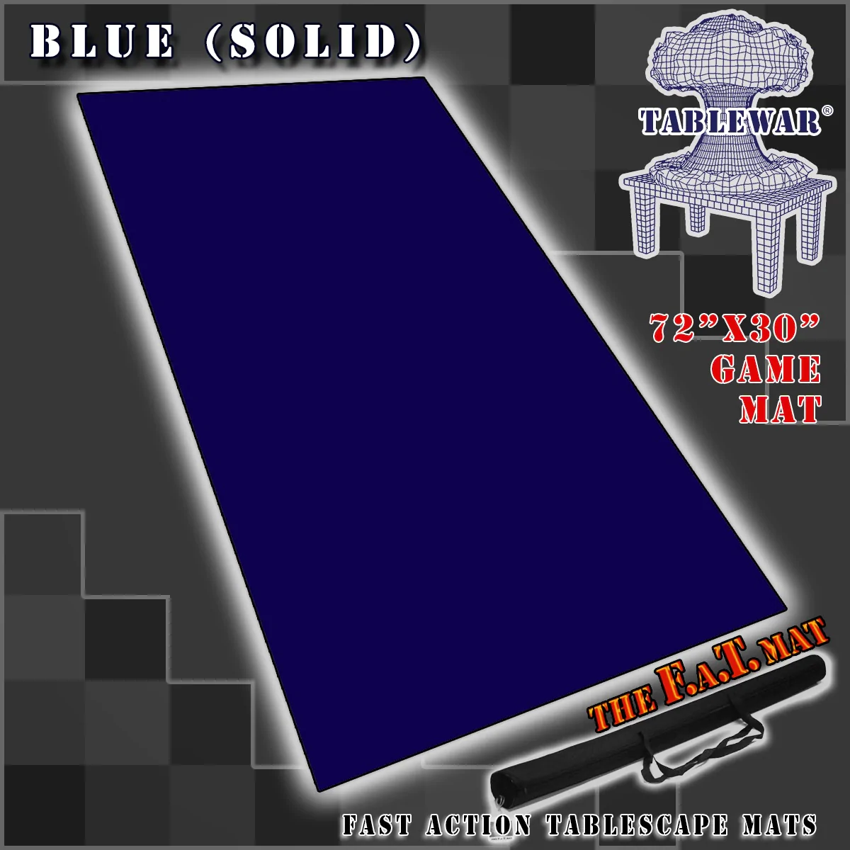 F.A.T. Mats: SOLID BLUE 72"X30" 